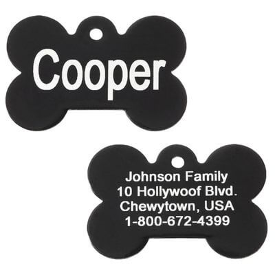 GoTags Anodized Aluminum Personalized ID Tag