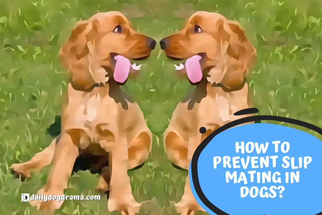 how to prevent slip mating in dogs