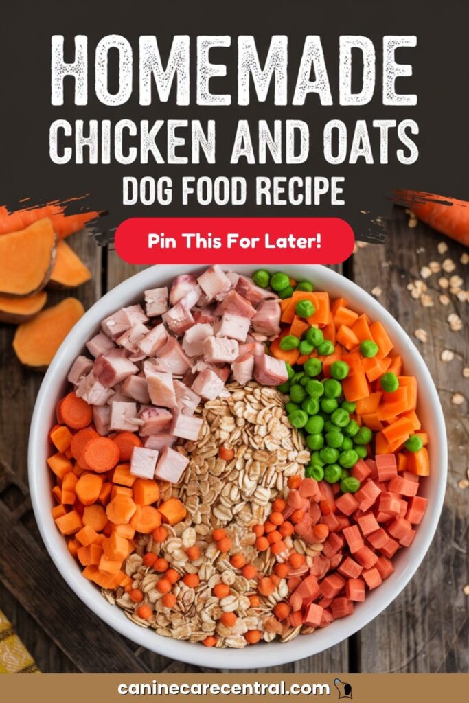 Homemade Chicken and Oats Dog Food Recipe Perfect for Less Active Pups ...