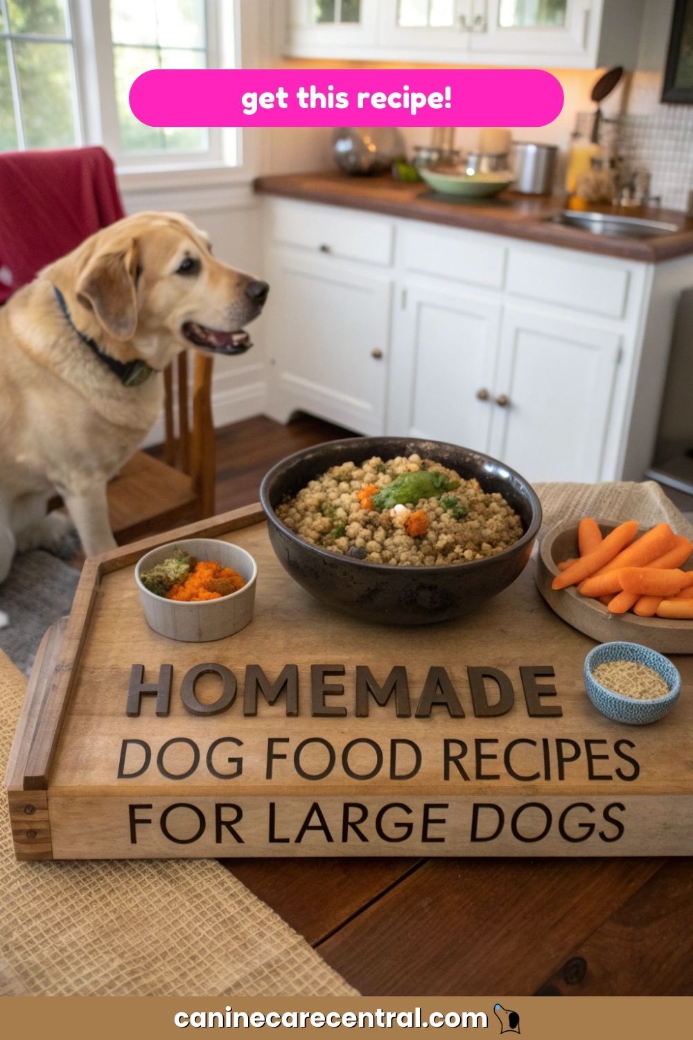 Homemade Dog Food Recipes For Large Dogs PIN 1