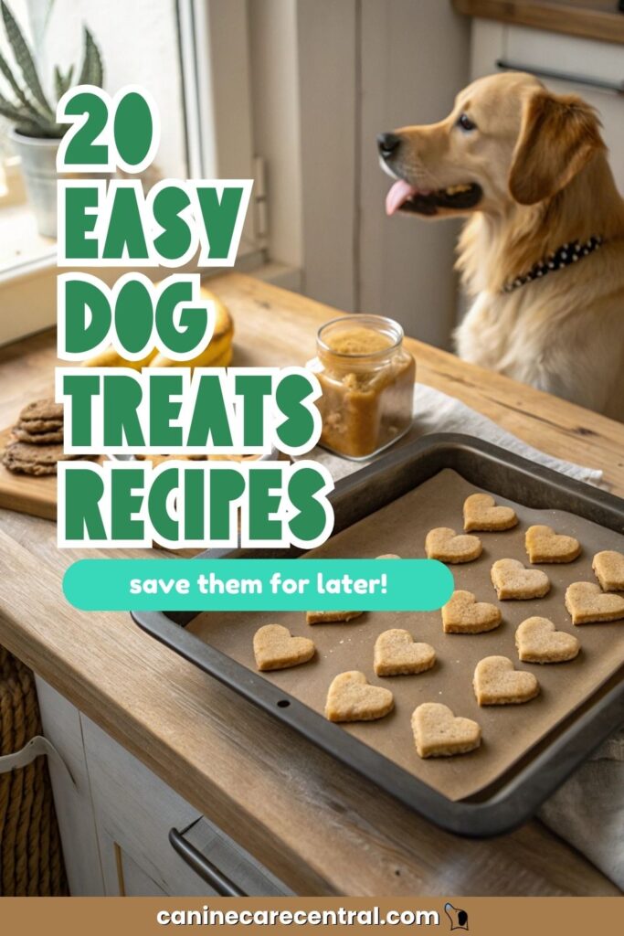 easy dog treats recipes pin 1
