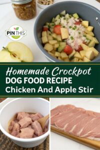 Recipes For Homemade Dog Apple Jam Reference: Homemade Crockpot Dog Food Recipe Chicken And Apple Stir