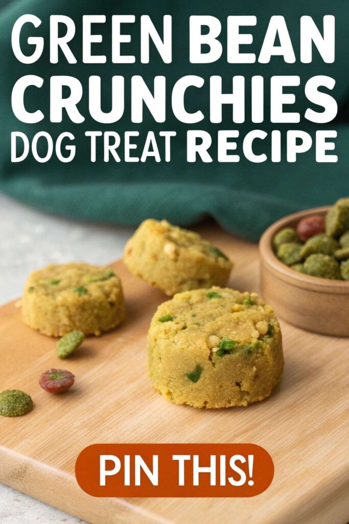 Green Bean Crunchies dog treat recipe pin 2