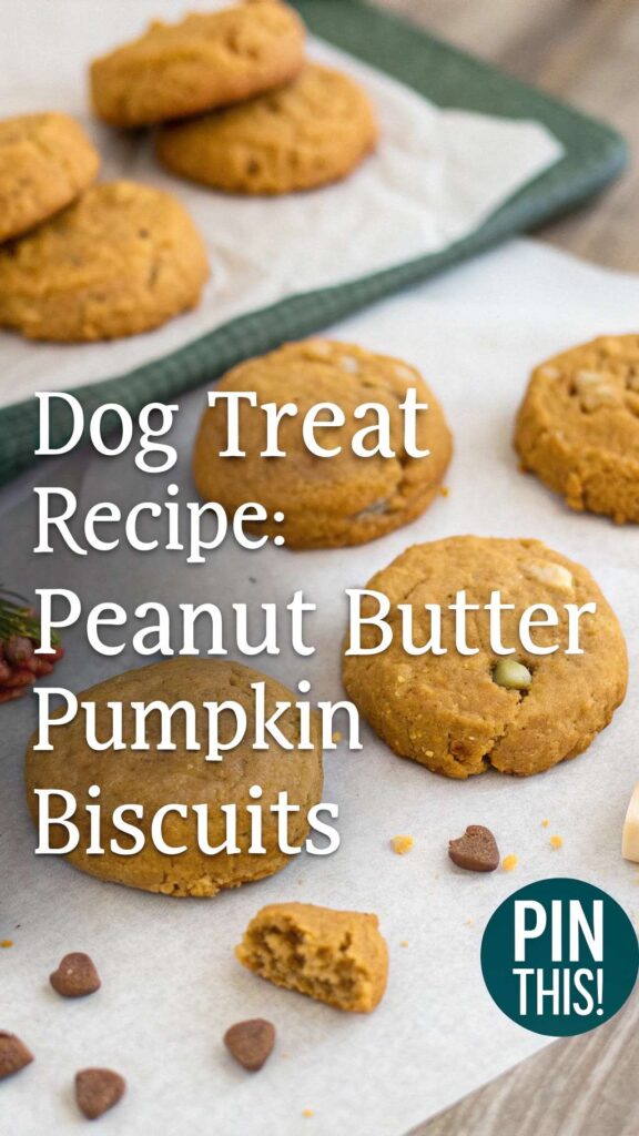 homemade Peanut Butter Pumpkin Biscuits pin 2