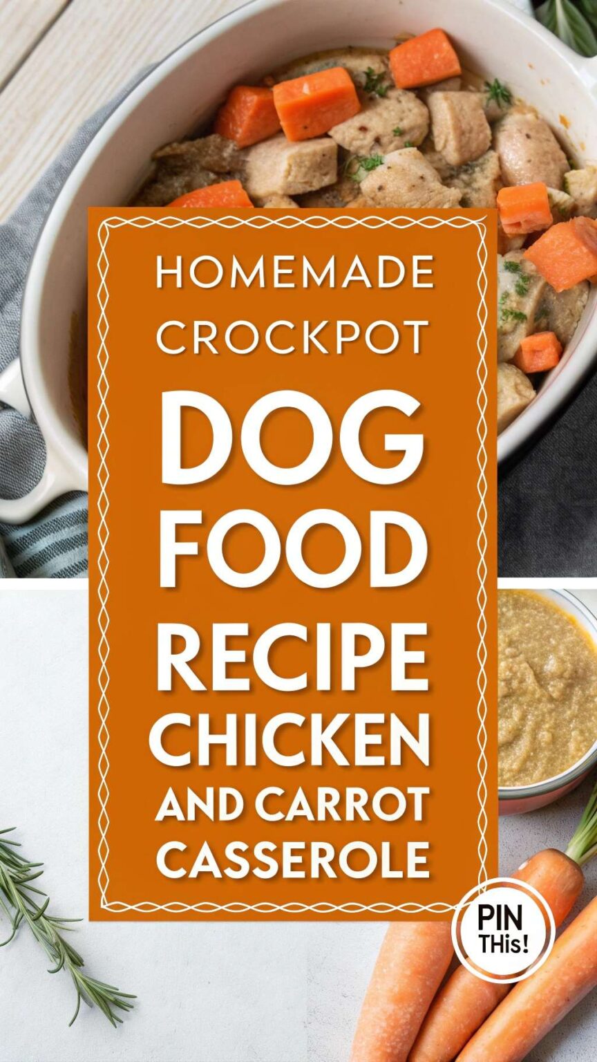 Curated visual reference: Homemade Crockpot Dog Food Recipe Chicken And Carrot Casserole Photo Inspiration