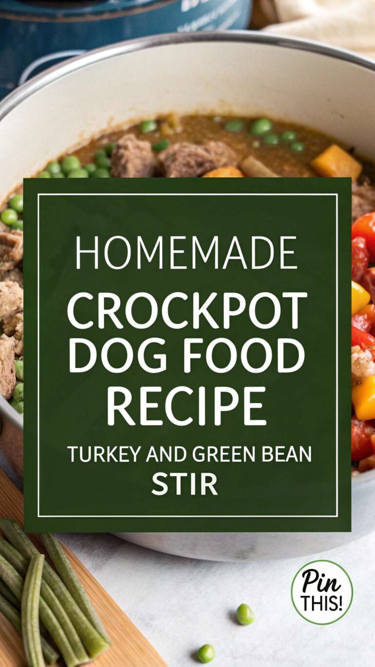 Image showcasing Homemade Crockpot Dog Food Recipe Turkey and Green Bean Stir - Canine ...