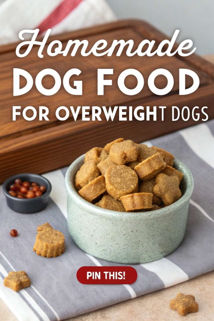 Homemade dog food for overweight dogs pin 2