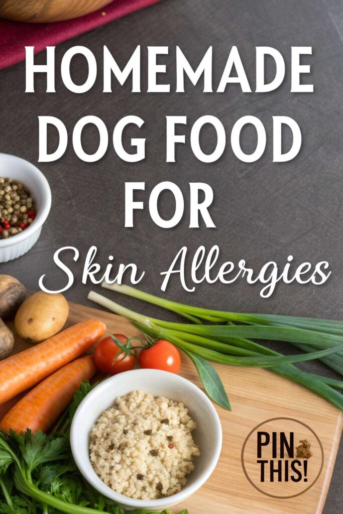 Homemade dog food for skin allergies pin 2