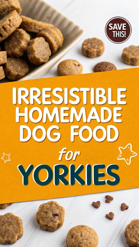 Homemade dog food for yorkies pin 1