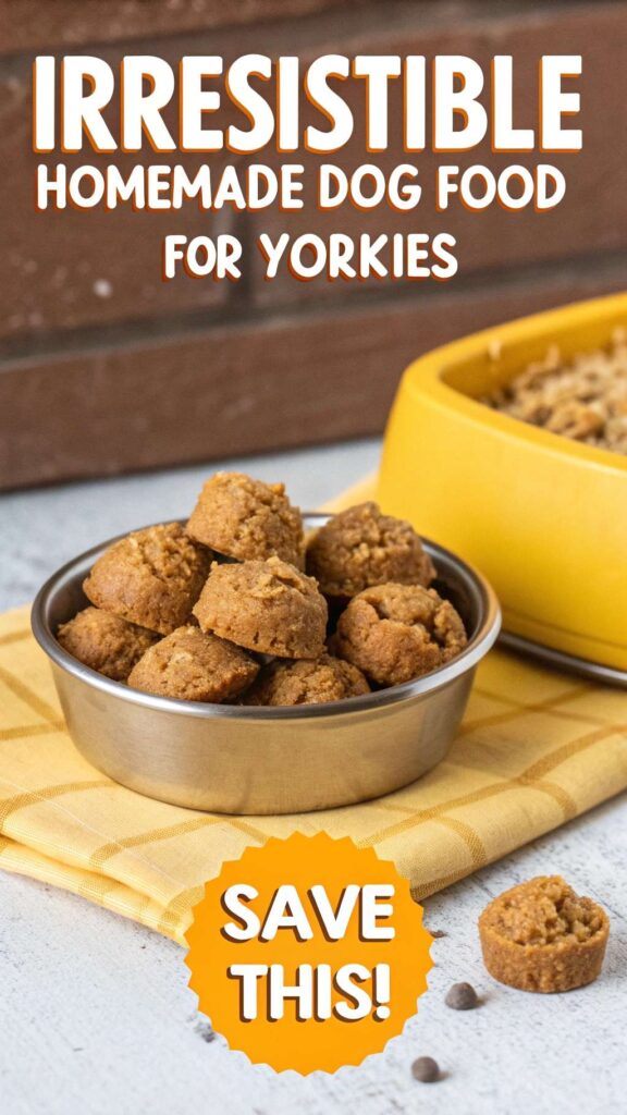 Homemade dog food for yorkshire terriers pin 2