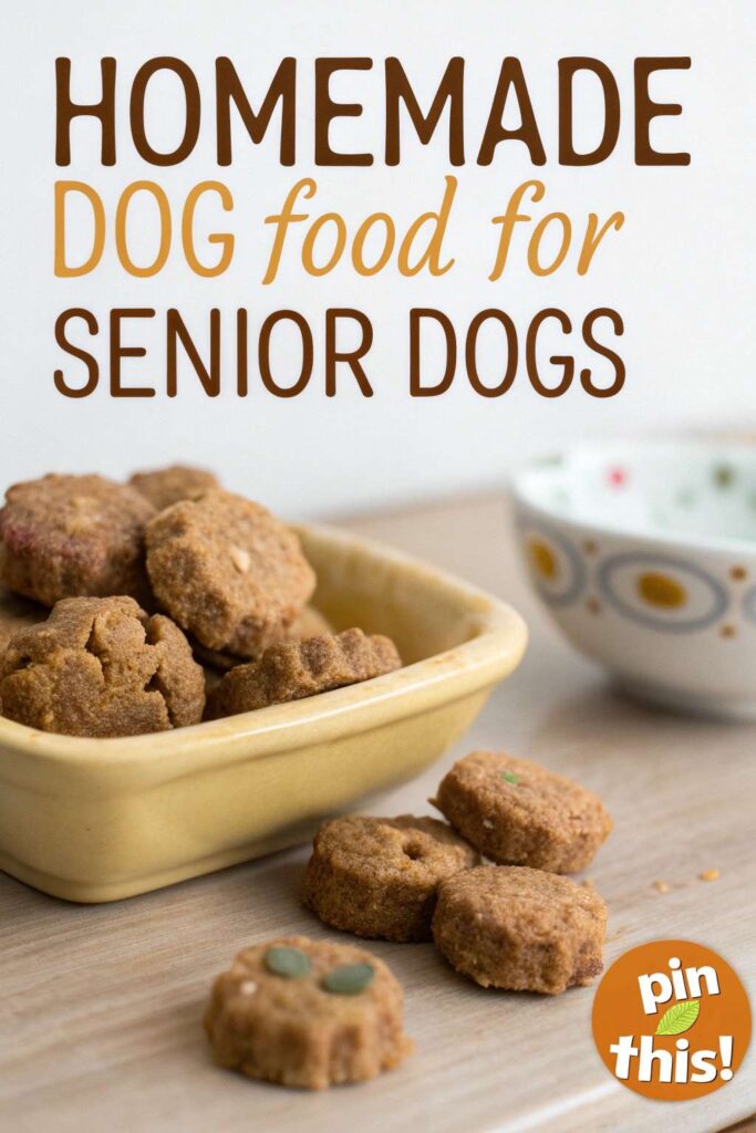 homemade dog food for senior dog pin 2
