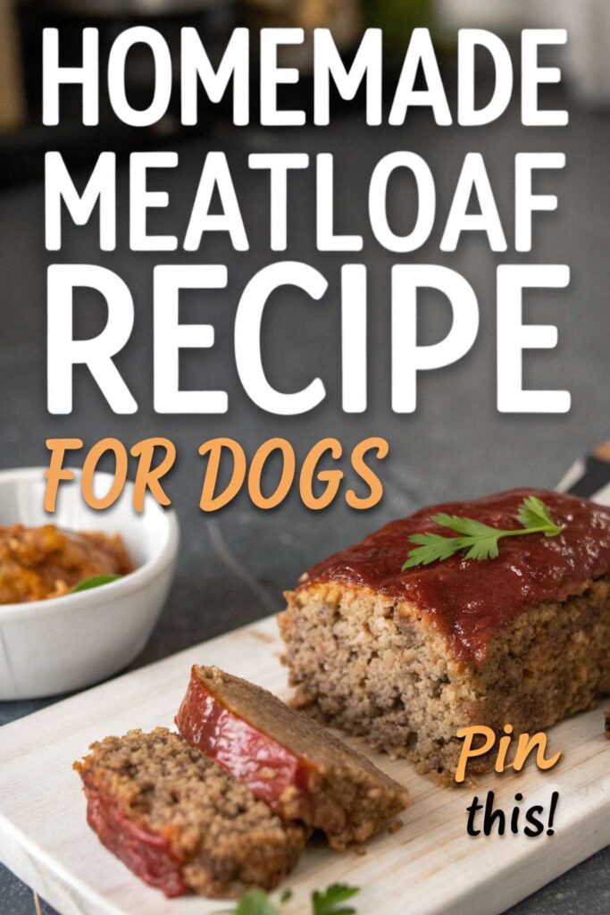Homemade Meatloaf Recipe for Dogs pin 1