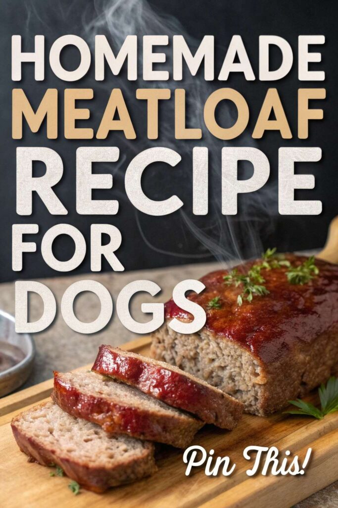 Homemade Meatloaf Recipe for Dogs pin 2