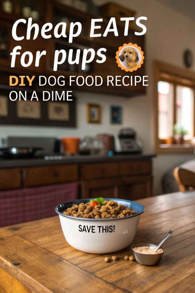 Cheap Eats for Pups DIY Dog Food Recipe on a Dime pin 1