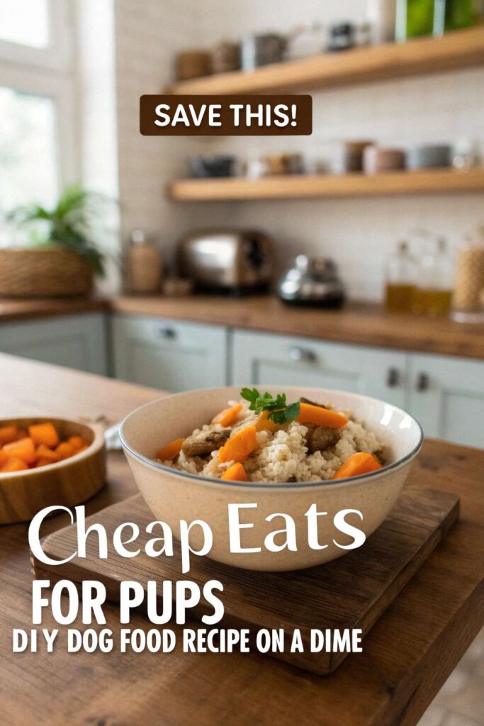 Cheap Eats for Pups DIY Dog Food Recipe on a Dime pin 2