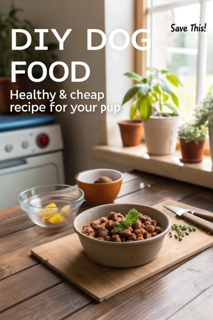 DIY Dog Food Healthy Cheap Recipe for Your Pup pin 2
