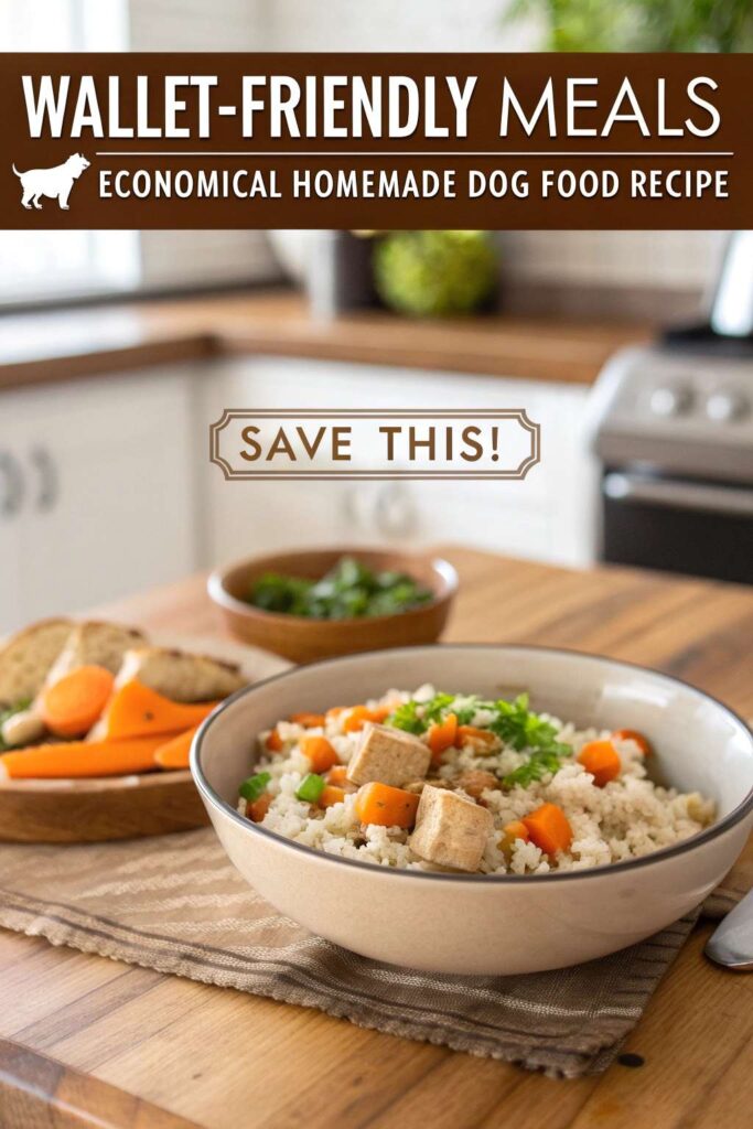 Economical Homemade Dog Food Recipe pin 2