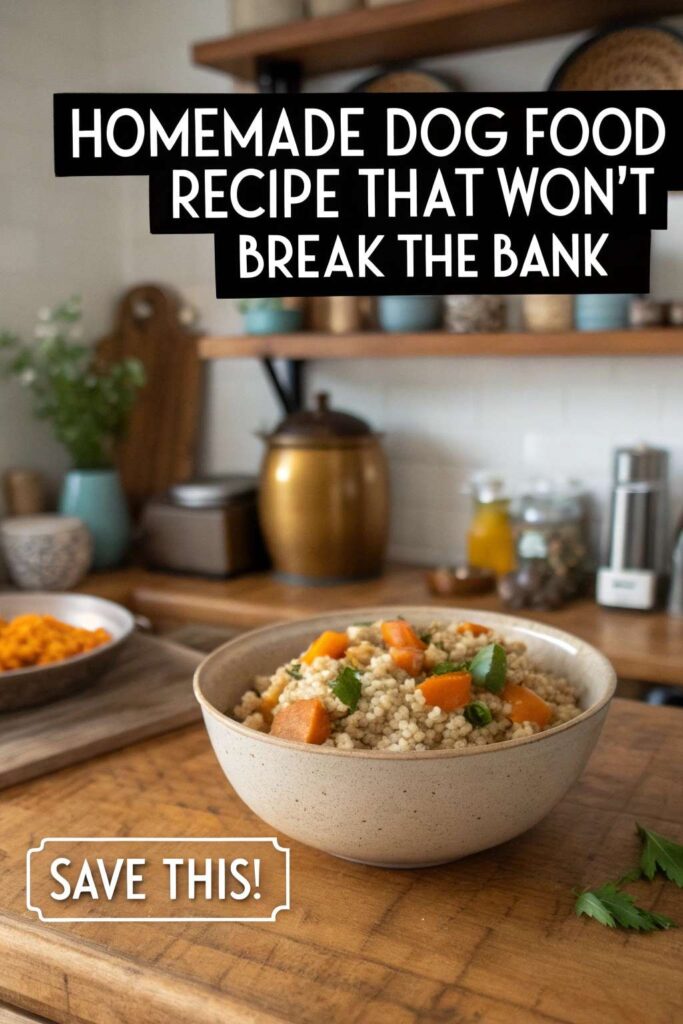 Homemade Dog Food Recipe That Wont Break the Bank pin 1