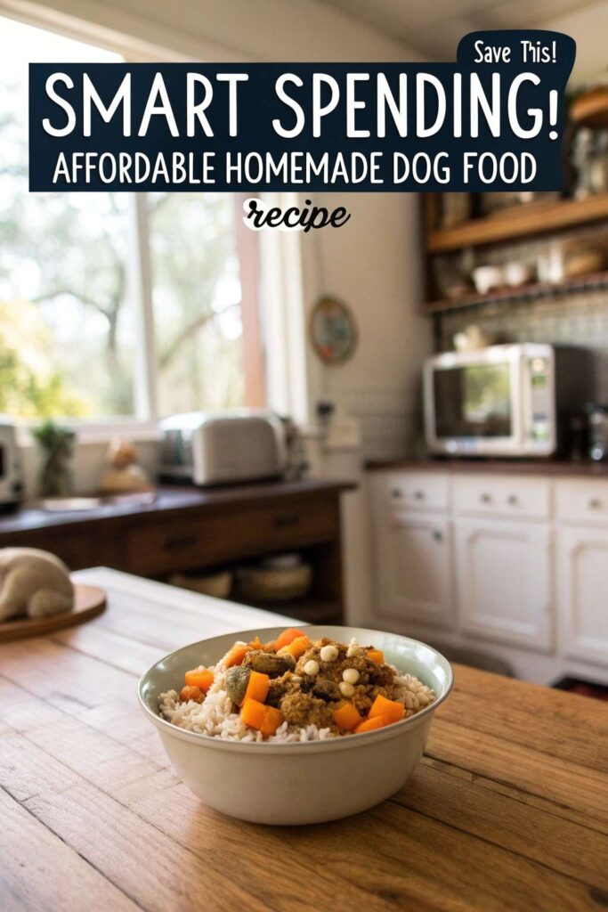 Smart Spending Affordable Homemade Dog Food Recipe pin 2