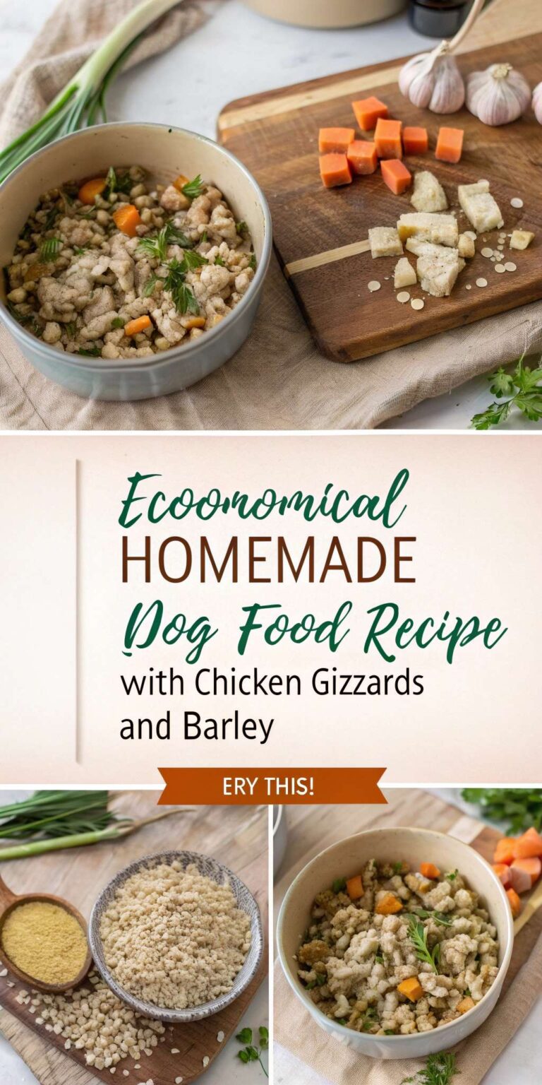 Economical Homemade Dog Food with Chicken Gizzards and Barley - Canine ...