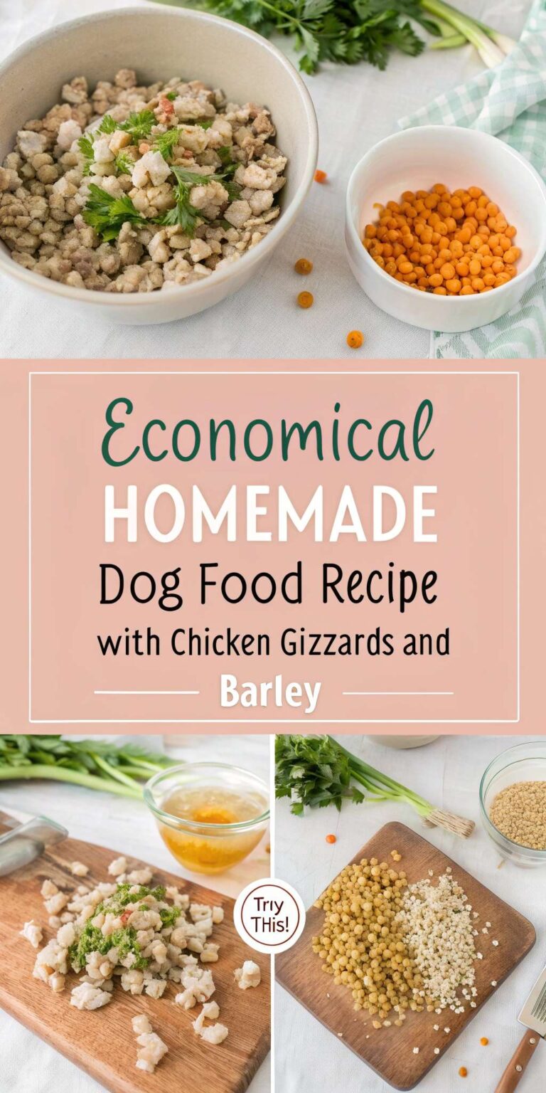 Image showcasing Economical Homemade Dog Food with Chicken Gizzards and Barley - Canine ...