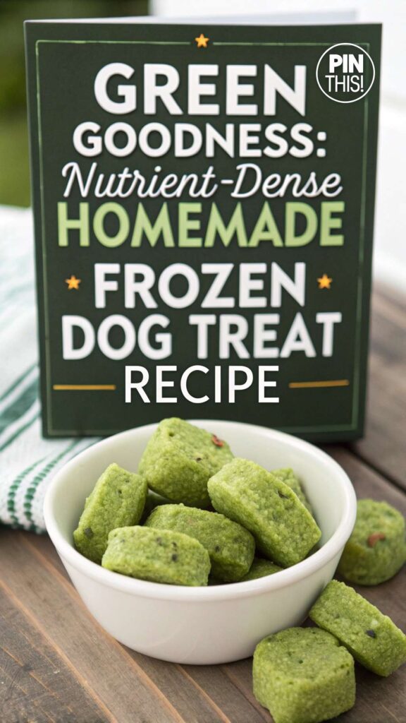 Green Goodness Nutrient Dense Homemade Frozen Dog Treat Recipe