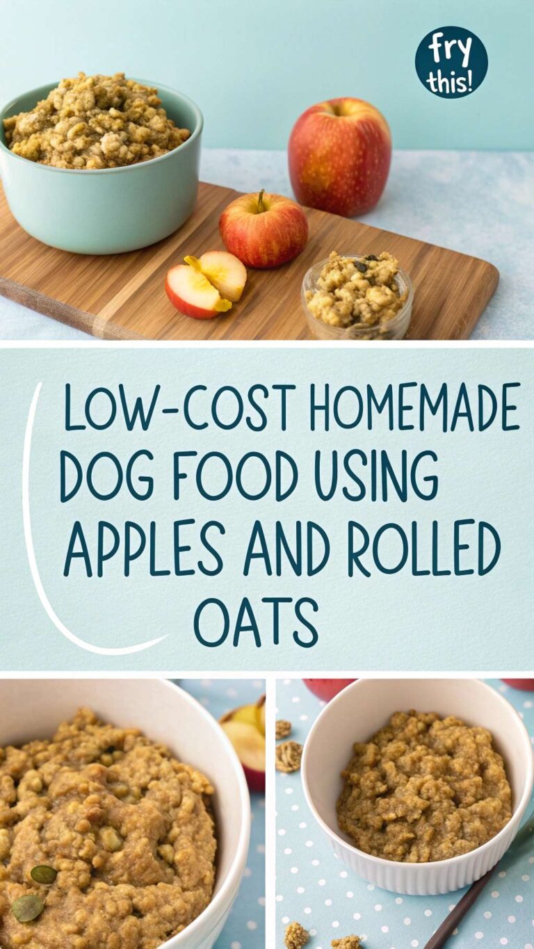 Visual Reference: Low Cost Homemade Dog Food Using Apples And Rolled Oats
