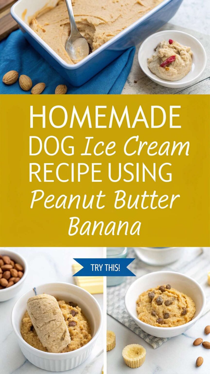 Homemade Dog Ice Cream Recipe Using Peanut Butter Banana - Canine Care ...