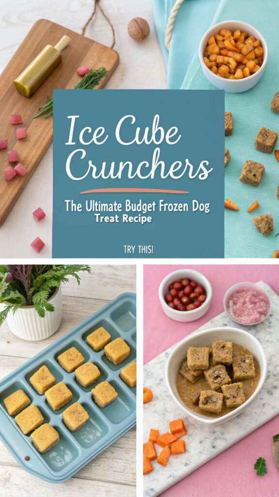 Ice Cube Crunchers The Ultimate Budget Frozen Dog Treat Recipe pin 2