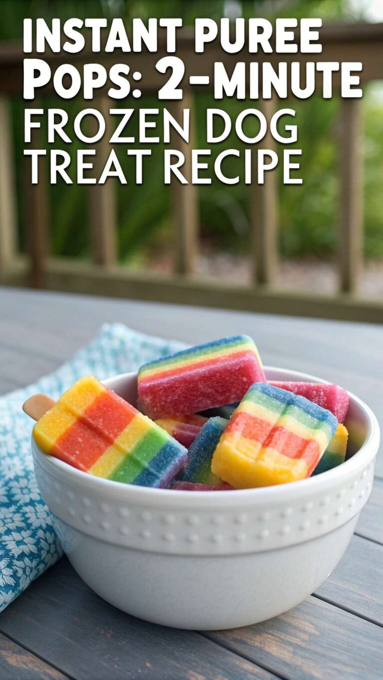Photo inspiration: Visual Reference: Instant Puree Pops 2 Minute Frozen Dog Treat Recipe