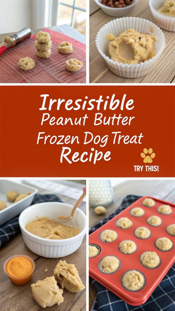 Irresistible Peanut Butter Frozen Dog Treat Recipe pin 2