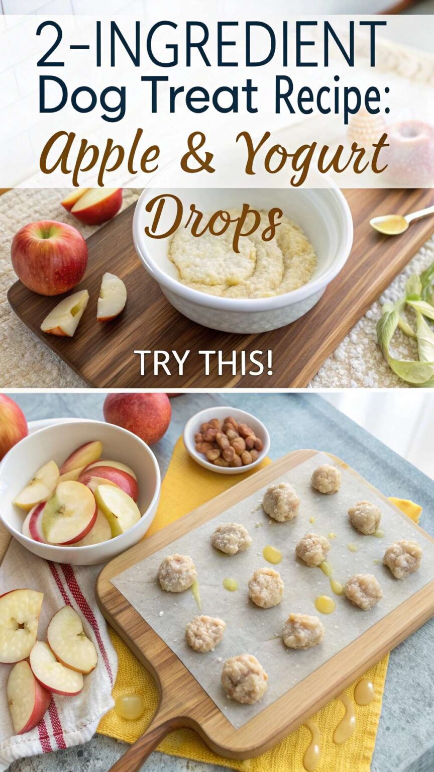 Curated visual reference: 2 Ingredient Dog Treat Recipe Apple Yogurt Drops Photo Inspiration