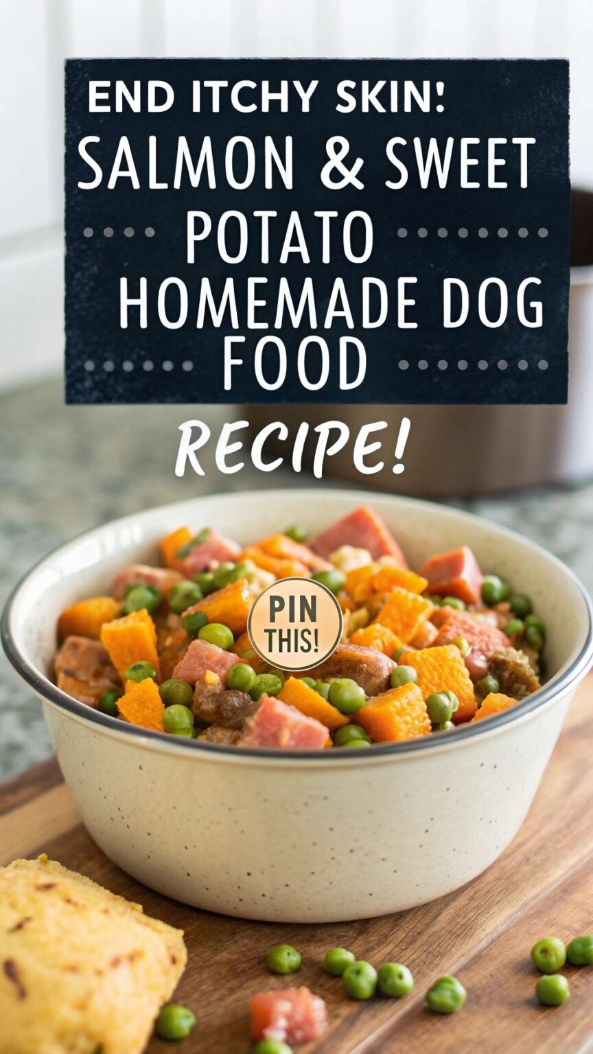 Homemade Dog Food Recipe for Itchy Skin Using Salmon & Sweet Potato ...