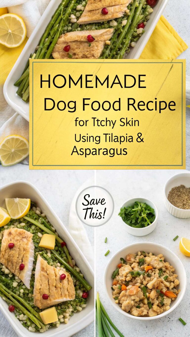 Homemade Dog Food Recipe for Itchy Skin Using Tilapia & Asparagus ...