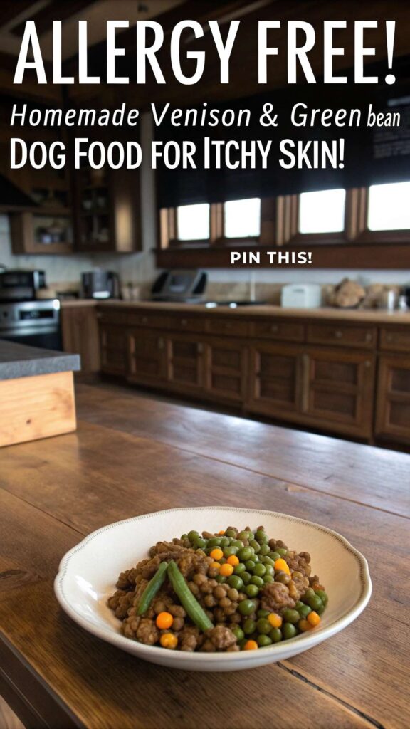 Homemade Dog Food Recipe for Itchy Skin Using Venison Green Bean pin 2