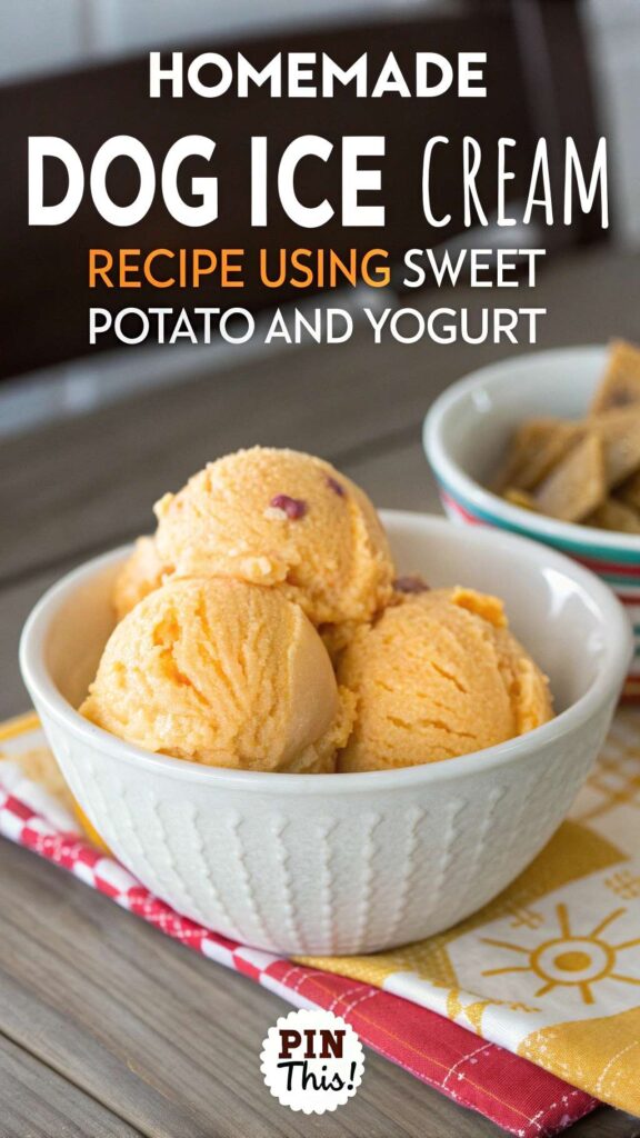 Homemade Dog Ice Cream Recipe Using Sweet Potato and Yogurt pin 2