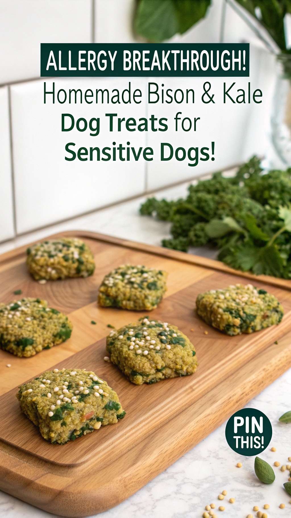Photo inspiration: Steamed Bison Dog Food For Allergy Relief Reference: Homemade Dog Treat Recipe For Allergies Using Bison Kale