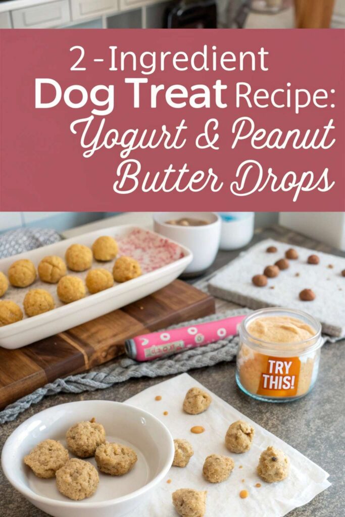 2 Ingredient Dog Treat Recipe Sardine Rice Flour Crackers pin 1