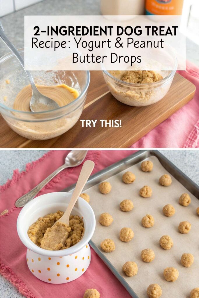 2 Ingredient Dog Treat Recipe Sardine Rice Flour Crackers pin 2
