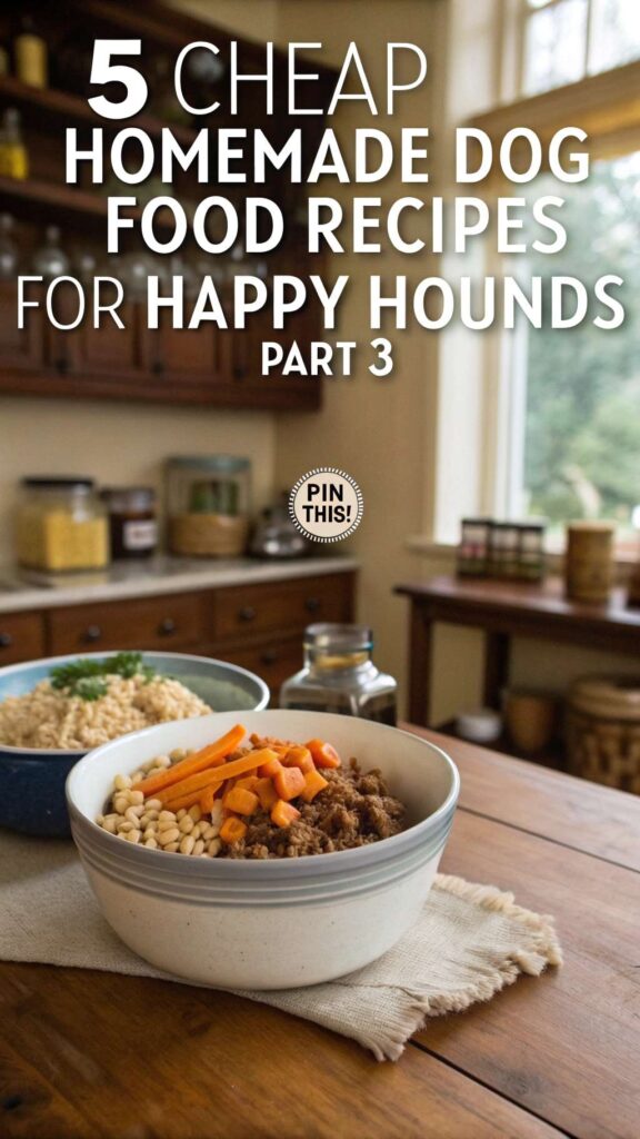 5 Cheap Homemade Dog Food Recipes for Happy Hounds Part 3 pin 1
