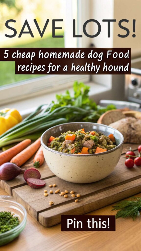 5 Cheap Homemade Dog Food Recipes for a Healthy Hound Part 2 pin 1