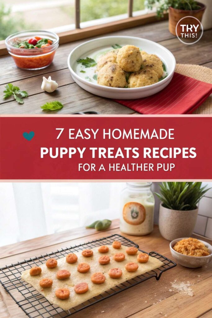 7 Easy Homemade Puppy Treats Recipes for a Healthier Pup pin 2