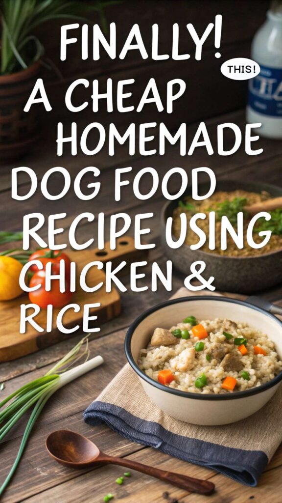 Cheap Homemade Dog Food Recipe Using Chicken Rice