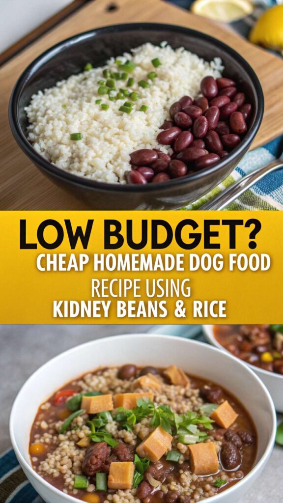 Cheap Homemade Dog Food Recipe Using Kidney Beans Rice pin 2