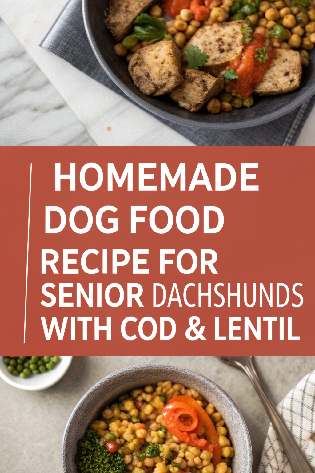 Curated visual reference: Picture Idea: Homemade Dog Food Recipe For Senior Dachshunds With Cod Lentil