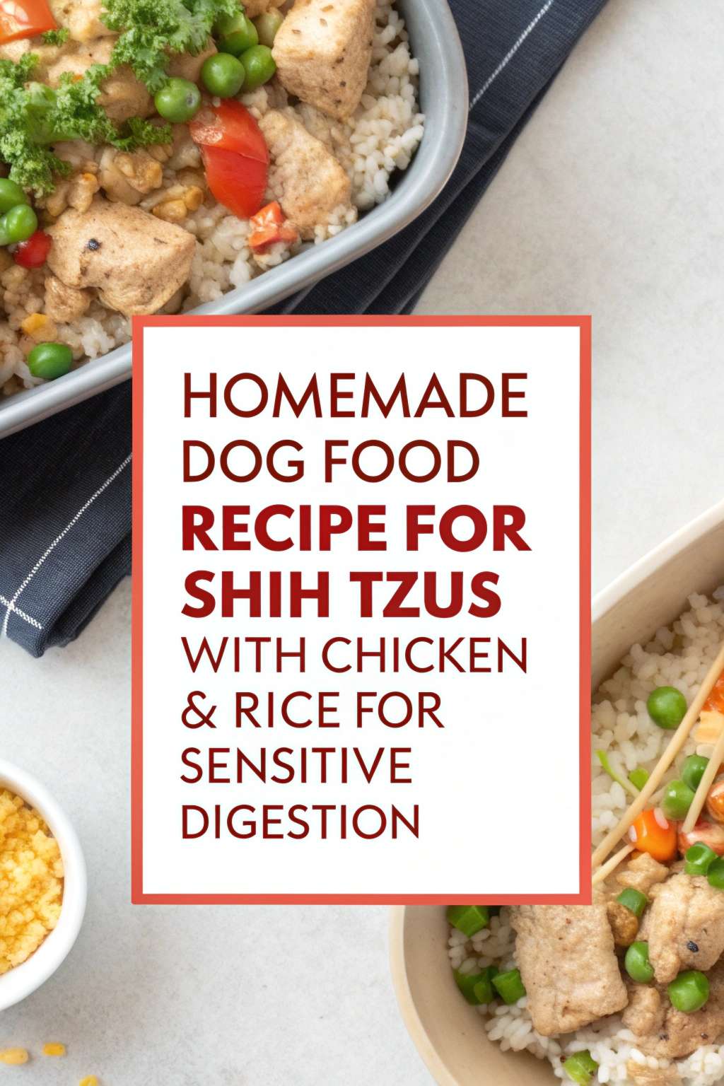 Homemade Dog Food Recipe for Shih Tzus With Chicken & Rice for ... - Natural Dog Food For Digestive Health For Shih Tzus