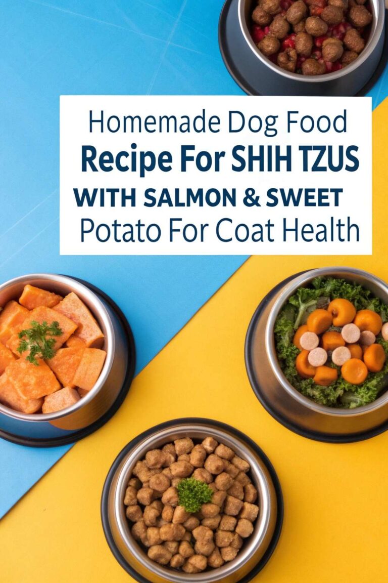 Homemade Dog Food Recipe for Shih Tzus With Salmon & Sweet Potato for ...