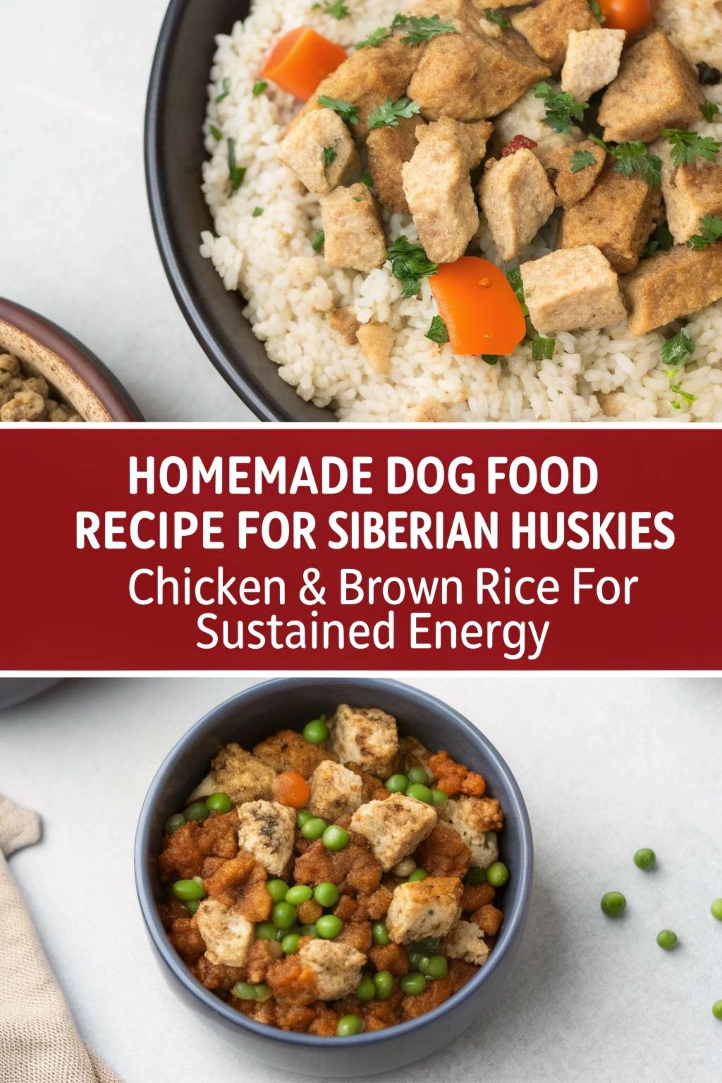 Homemade Dog Food Recipe for Siberian Huskies With Chicken & Brown Rice ...