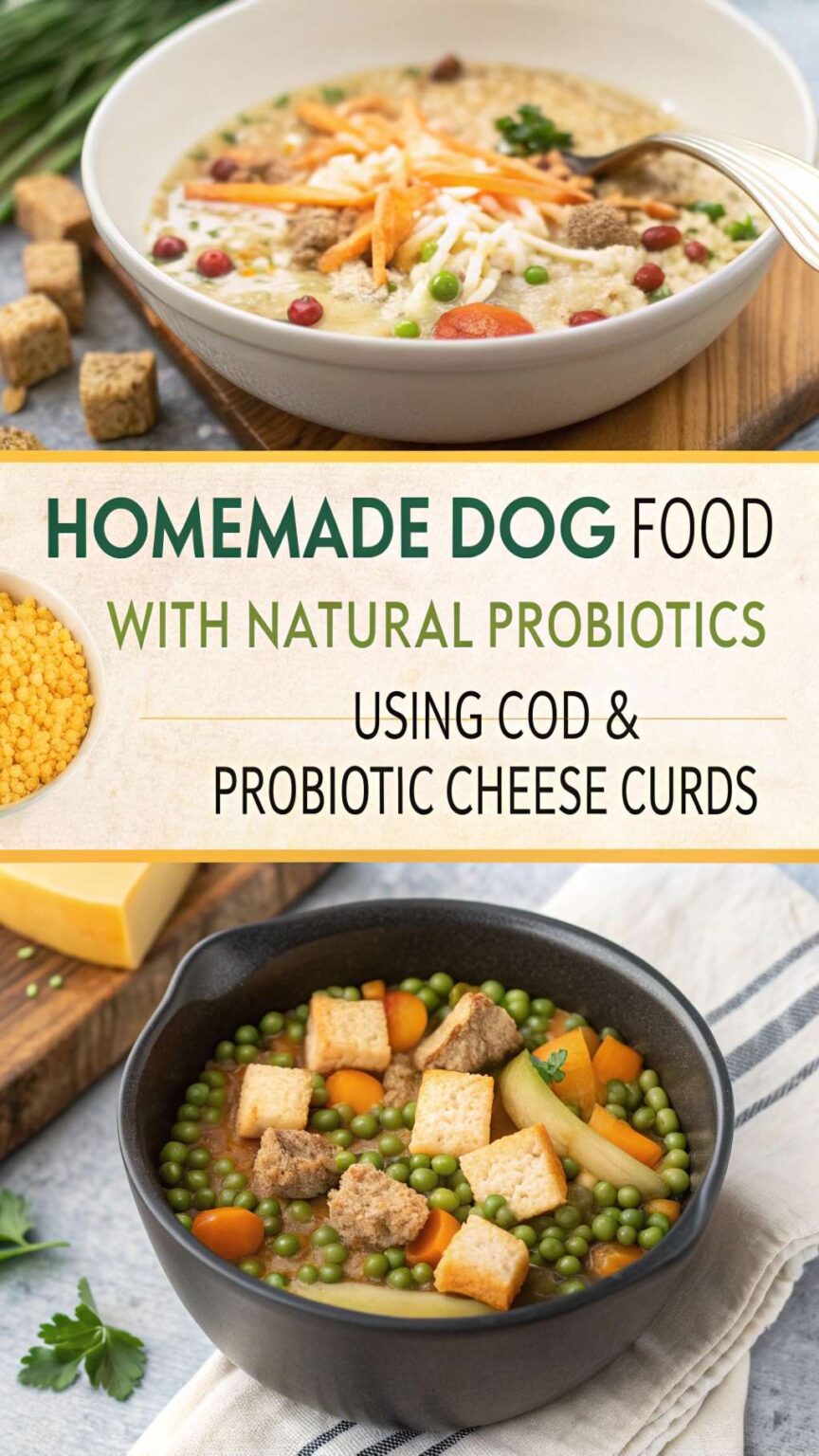 Homemade Dog Food With Natural Probiotics Using Cod Probiotic Cheese Photo Inspiration