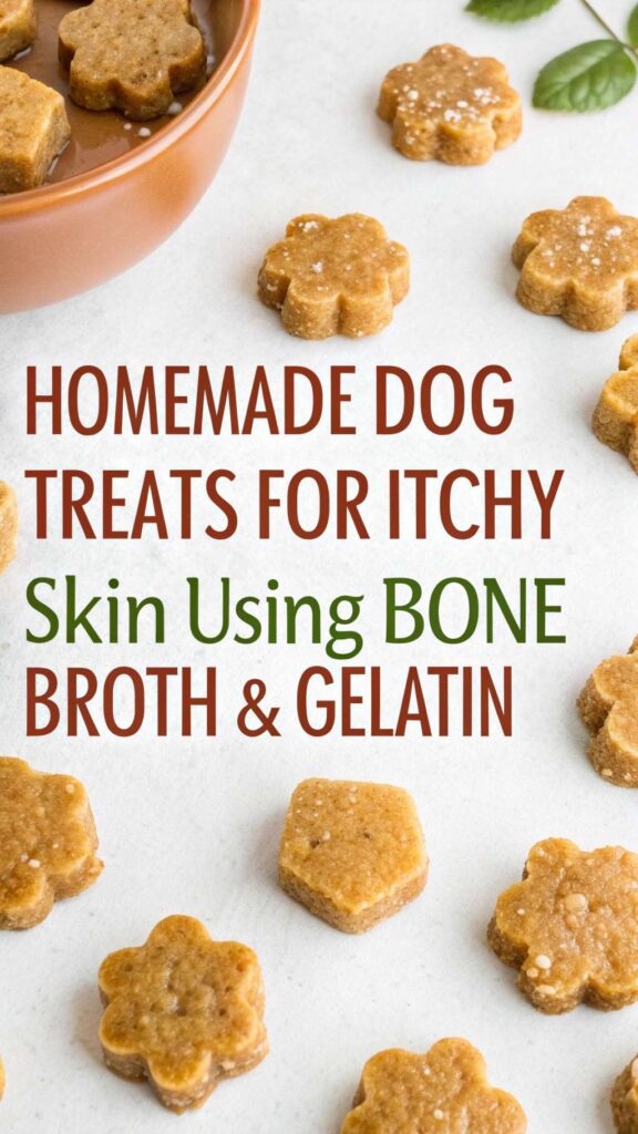 homemade Dog Treats for Itchy Skin using Bone Broth Gelatin